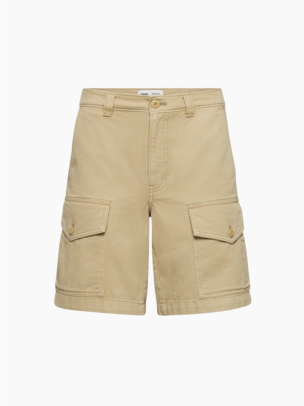 Aritzia TNA Khaki Lennox Cargo Shorts Size 4 cotton work wear utility